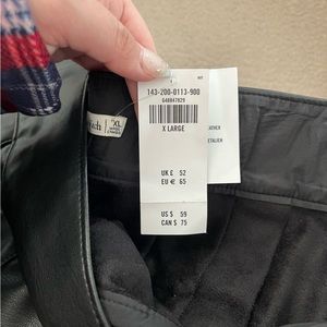 Abercrombie & Fitch Vegan Leather Pleated Skirt WITH TAGS